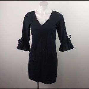 J.Crew Factory Bell Sleeve Shift Dress Black(2)